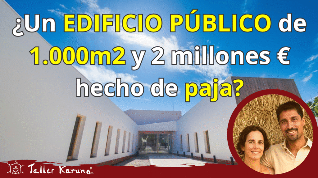 Video del edificio público de 1.000 m² construido con paja, madera y tierra