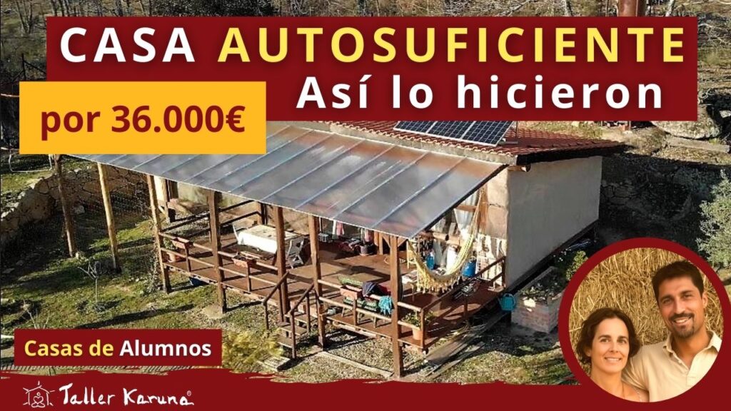 Casa de paja autosuficiente de 90 metros cuadrados construida por 36.000 euros en La Vera, ejemplo real de autoconstrucción económica en España